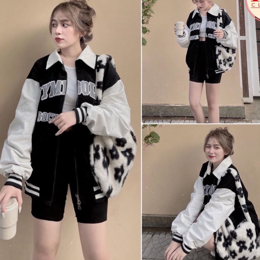 [ ảnh thật + Video ] Áo khoác cổ bẻ  chất umi dầy mềm, phối tay trể trung, cổ bẻ thời trang, tay to rộng unisex 65kg | BigBuy360 - bigbuy360.vn