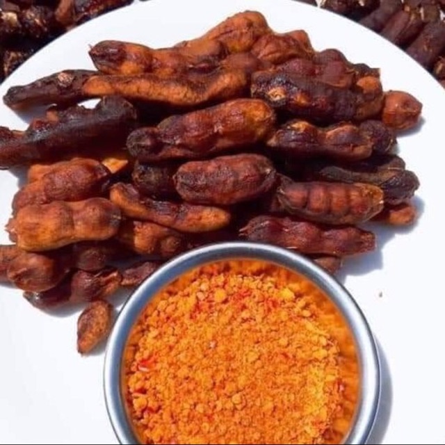 1KG ME LÀO NGUYÊN TRÁI CHẤM MUỐI TÔM