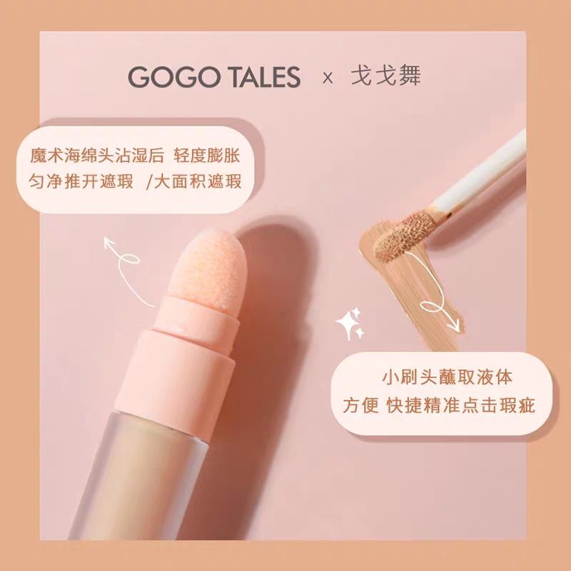 GOGO TALES - Che khuyết điểm 2 đầu Moisturizing Traceless Concealer