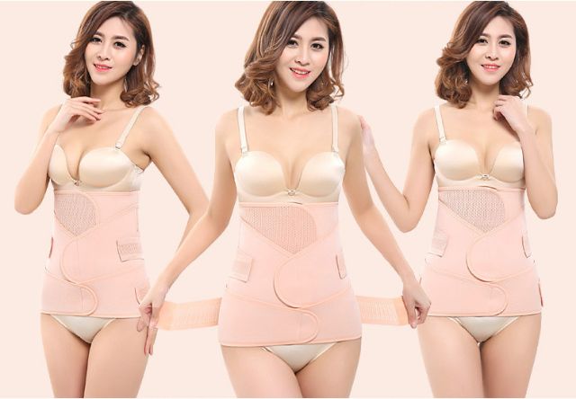 Đai nịt bụng 3 lớp / Đai giảm eo 3 lớp phụ nữ sau sinh