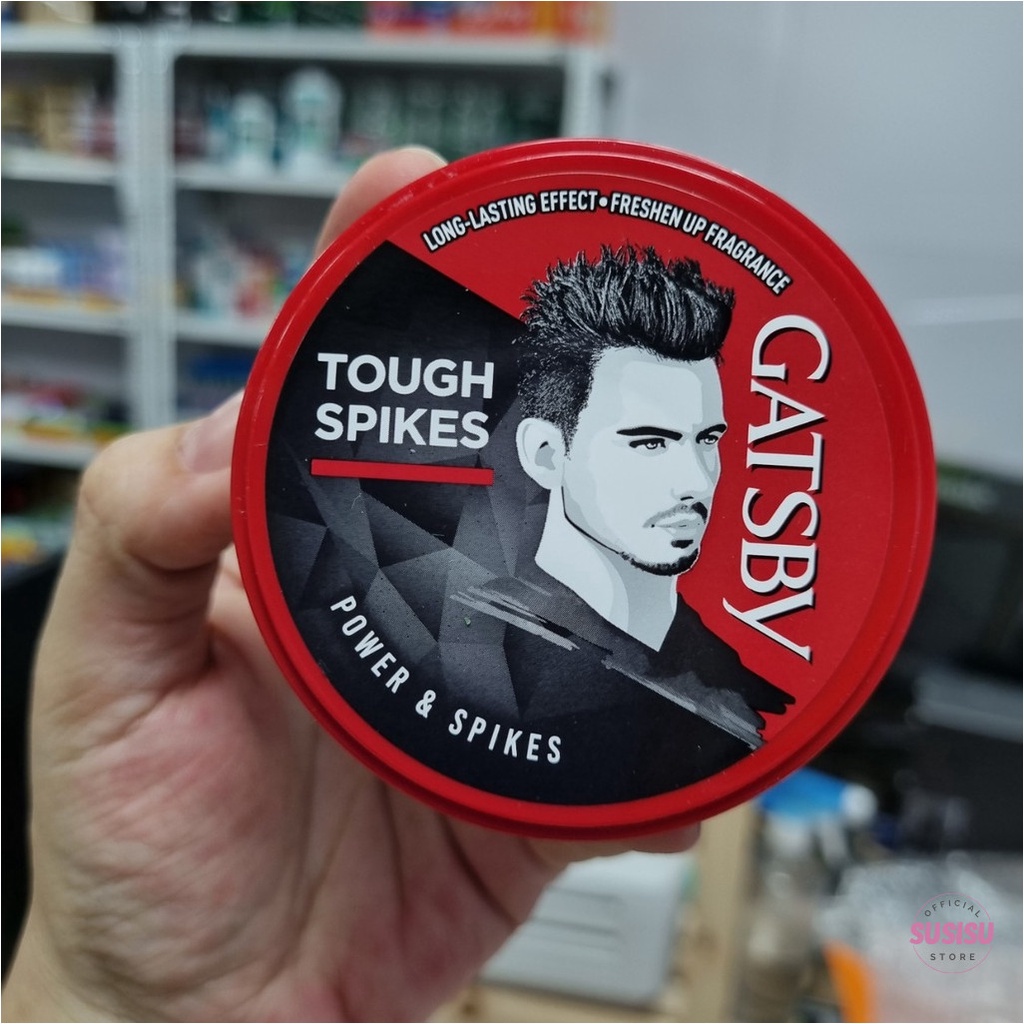 Sáp wax tạo kiểu tóc nam GATSBY silde blow/mess layer/tough spikes styling wax 75g| xáp vuốt tóc nam giữ nếp