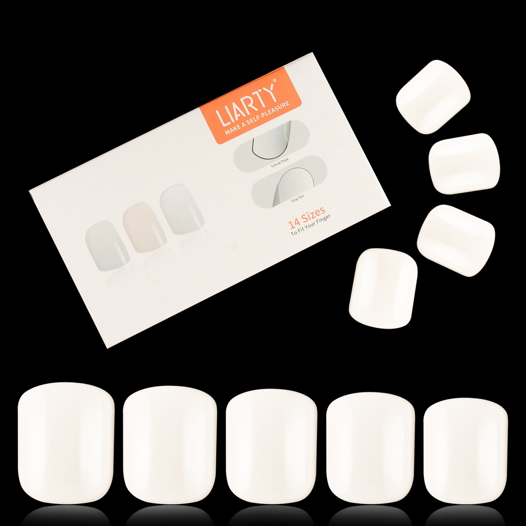 Bộ 168 Móng Tay Giả 14 Kích Cỡ Dạng Nhấn Kèm Keo Dán Tiện Dụng