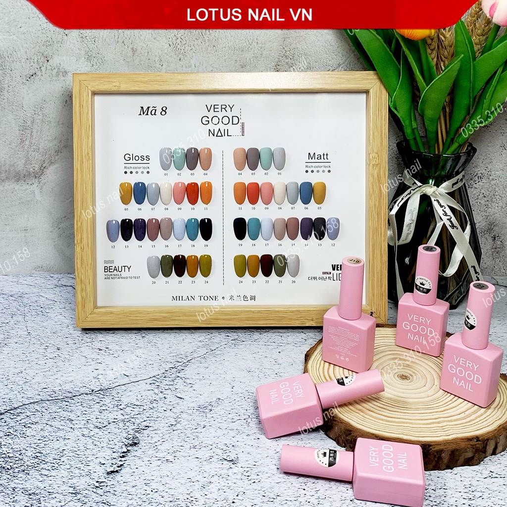 Set sơn gel Very Good 24 màu cao cấp tặng kèm bảng màu