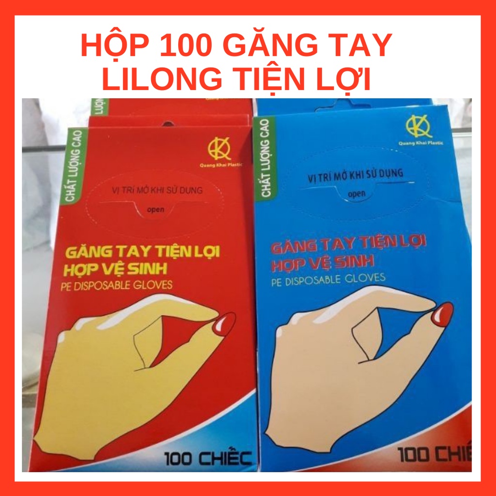 Hộp 100 Găng Tay NiLong Dùng 1 Lần Tiện Lợi Đảm Bảo Vệ Sinh Sạch Sẽ.(Hộp 100 cái )