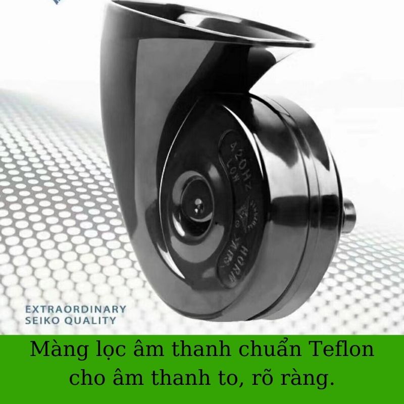 Bộ còi(kèn) sên ôtô, xe máy chính hãng chống nước Electric Horn tiếng rất êm,trong và vang