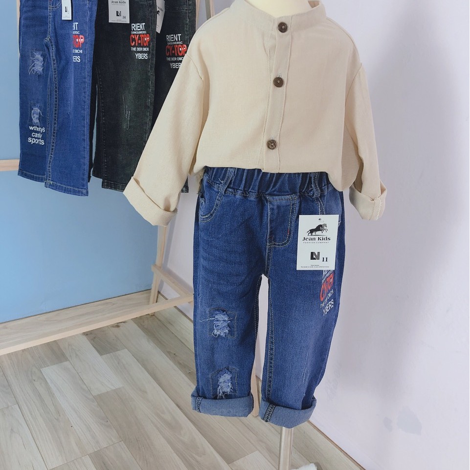 Quần Jeans Cho BÉ Trai Và BÉ Gái Phong Cách Ulzzang