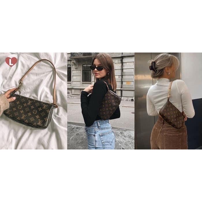 Túi Lv pochette 2 dây kẹp nách size 22 fullbox Loại ĐẸP