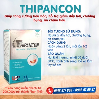 THIPANCON - Giúp tăng cường tiêu hóa, hỗ trợ giảm đầy hơi, chướng bụng, ăn chậm tiêu.