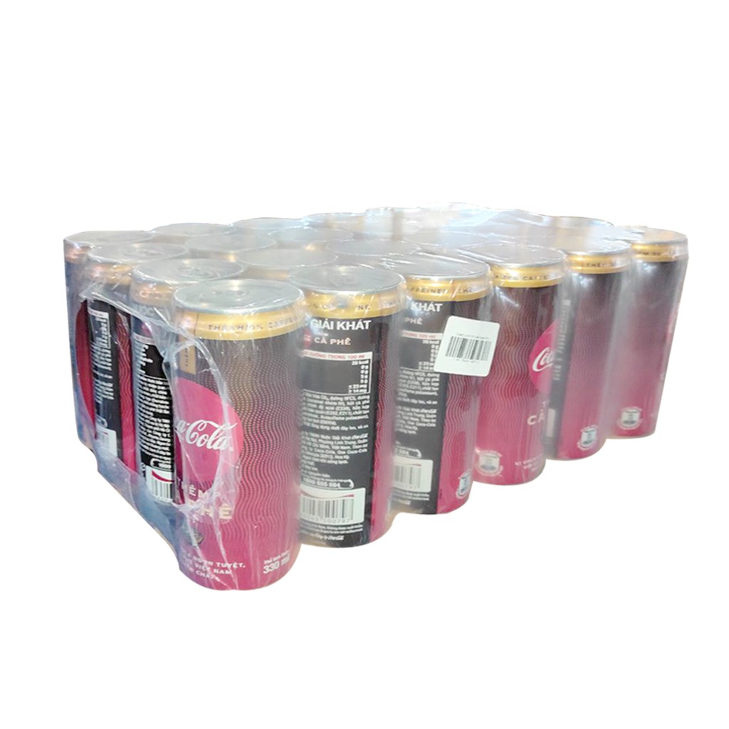 Thùng 24 lon nước ngọt Coca Cola thêm cà phê 330ml