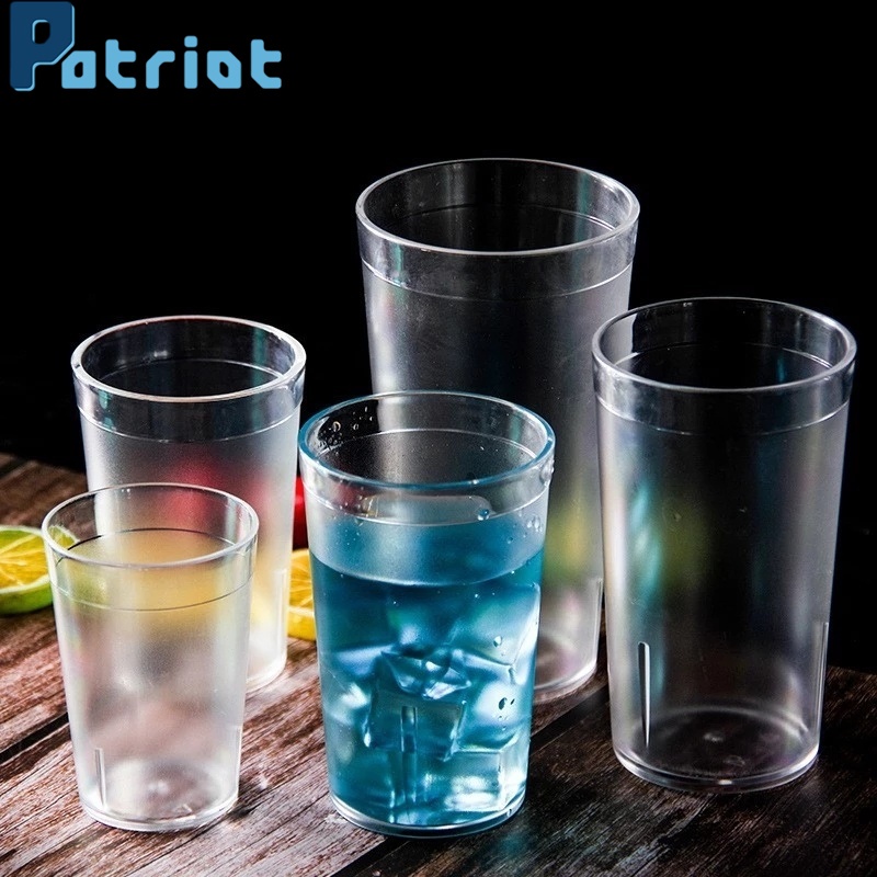 Cốc nhựa acrylic trong suốt chống rơi cho tiệc bbq / du lịch / sự kiện