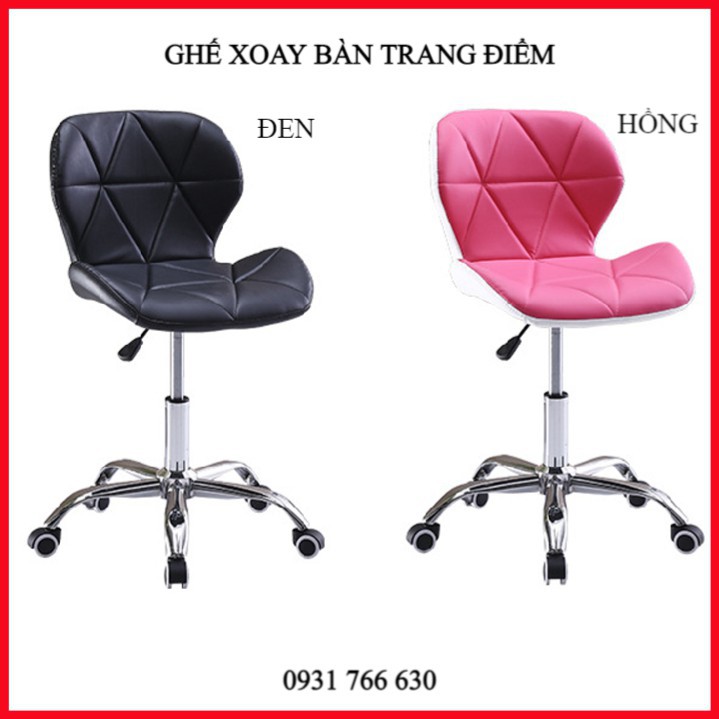 [SALE SỐC] [ HÀNG MỚI 100% ] Ghế xoay ngồi trang điểm mang phong cách hiện đại [Freeship 10k]