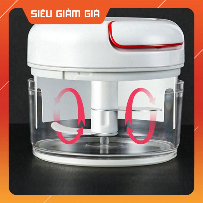 Hộp nghiền thực phẩm dây rút mini FOOD CHOPPER Đa Năng Free ship