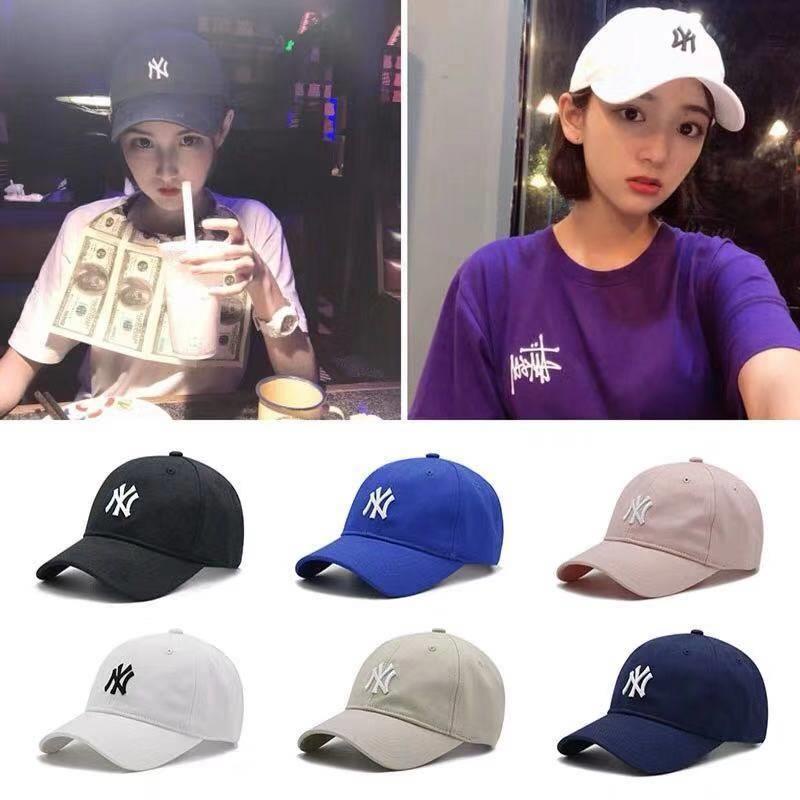 Nón Lưỡi Trai M-lb Thêu Chữ Ny Nhỏ Mũ Lưỡi Trai Nam Nữ Thời Trang Chuẩn Auth Full Tem Mạc