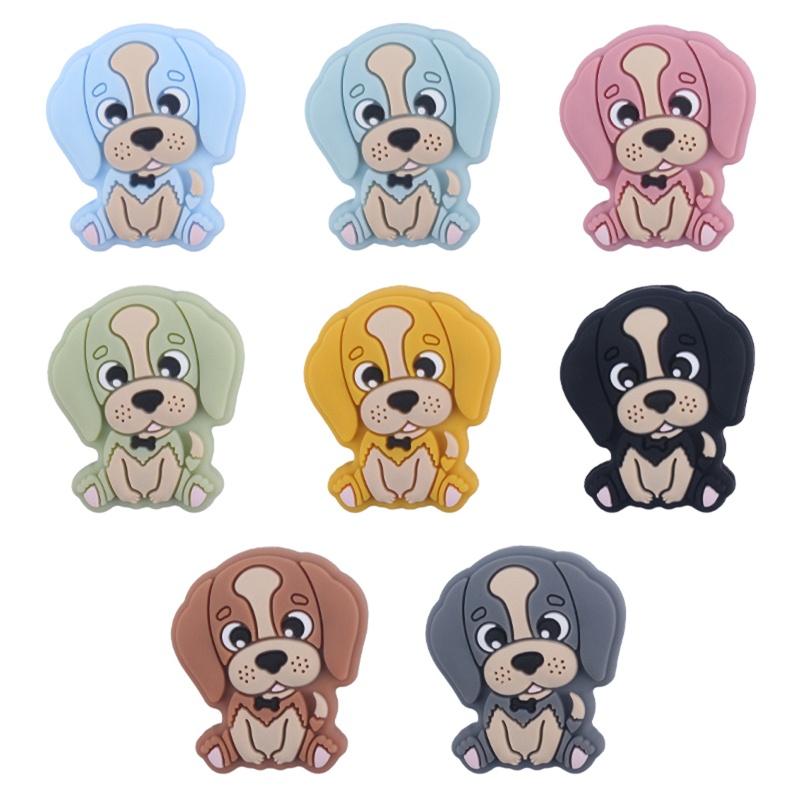 Bộ 3 Món Đồ Chơi Bằng Silicon Hình Thú Hoạt Hình Dễ Thương Trang Trí Cho Chó Gặm