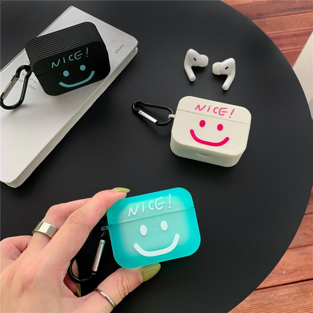 Ốp silicon hình mặt cười Nike cho iPhone AirPods Pro AirPods 1 AirPods 2 | BigBuy360 - bigbuy360.vn