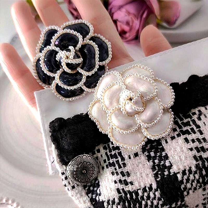 Ghim Cài Áo Hình Hoa Đính Ngọc Trai Nhân Tạo Thời Trang