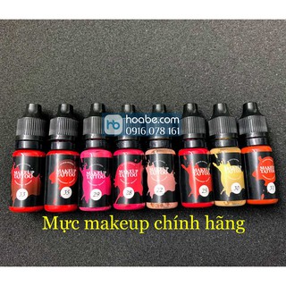 mực makeup hữu cơ chính hãng, đủ màu, được tin dùng nhiều nhất 2020