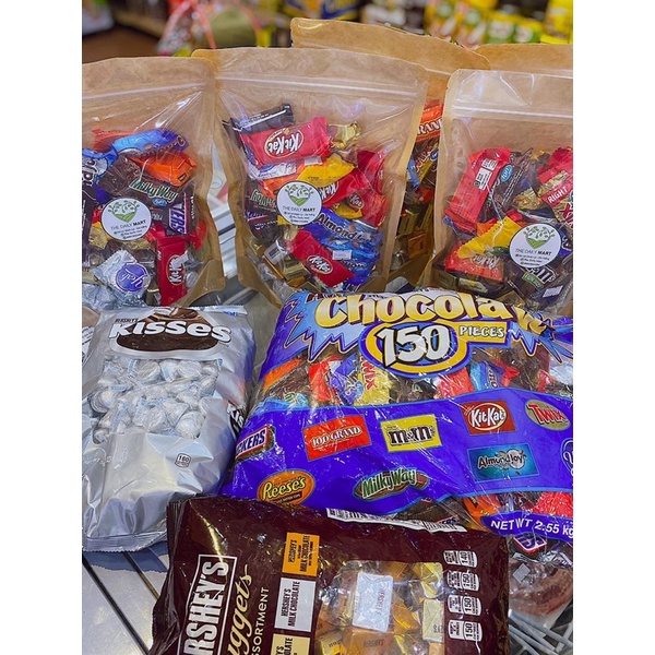 Socola mix 10 loại Mỹ 2.55kg 1 bịch 150 viên