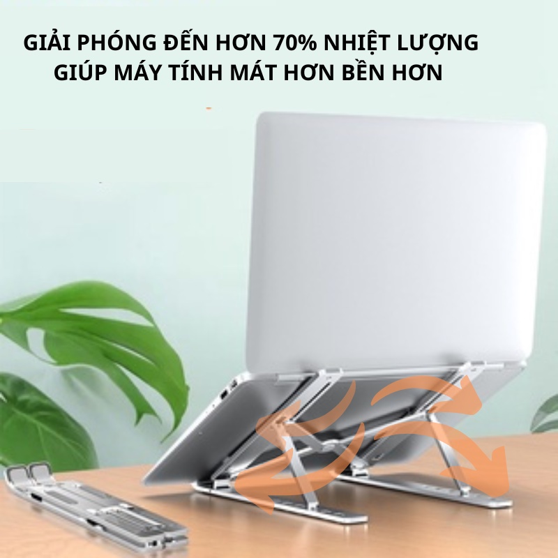 Giá Đỡ Laptop, Máy Tính Bảng, Kê Đỡ Laptop, Kèm Túi Đựng,6 Góc Độ Điều Chỉnh,Hỗ Trợ Tản Nhiệt