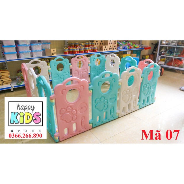 Bộ cũi quây nhựa 1,2x1.6m tặng kèm 20 bóng Happykids Shop