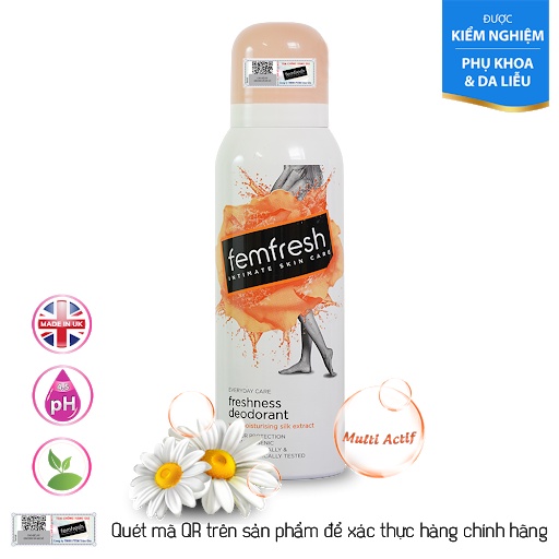 Xịt thơm mát vùng kín cao cấp Femfresh Deodorant Spay 125ml