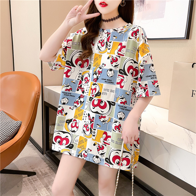 2021 Women's Blouse Summer Short sleeve T shirt Fashion Clothing Round Neck Student Tees/ Clothes Tees