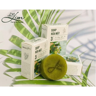 Soap rửa mặt khổ qua Lim - hương tía tô sạch lành tính cho da