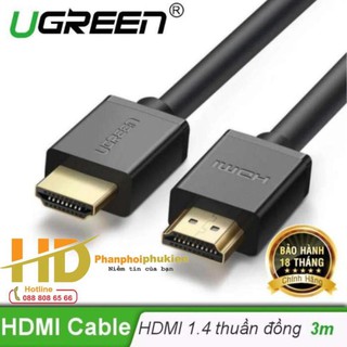 Cáp HDMI Dài 3M Ugreen 10108 Chính Hãng