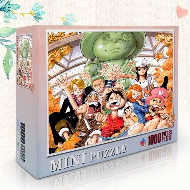 [ToyStory] Bộ Xếp Hình 1000 Miếng One Piece Size 38x26cm Lắp ráp Hình Tranh Treo Tường Luffy Mảnh Ghép