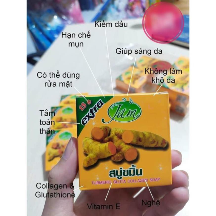 [ 1 cục] (Hàng Chính hãng) Xà bông nghệ giảm mụn trắng da (( JAM)) Thái LAn | BigBuy360 - bigbuy360.vn