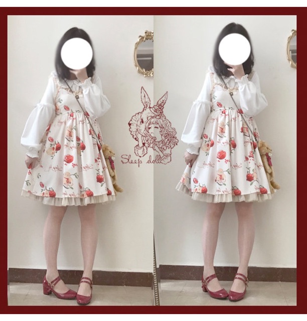 [có sẵn] Đầm / Váy Lolita JSK Pomegranate Rabbit (brand Sleep doll)