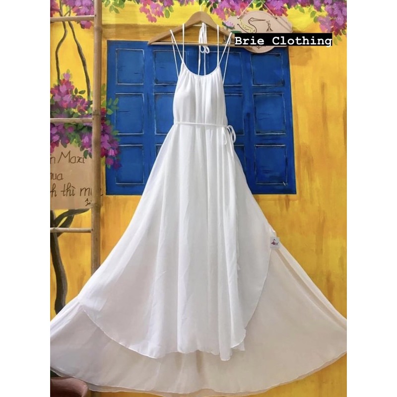 Maxi Đi Biển 2 Tầng Hở Lưng Sang Chảnh Quyến Rũ,kèm ảnh thật ở cuối | BigBuy360 - bigbuy360.vn