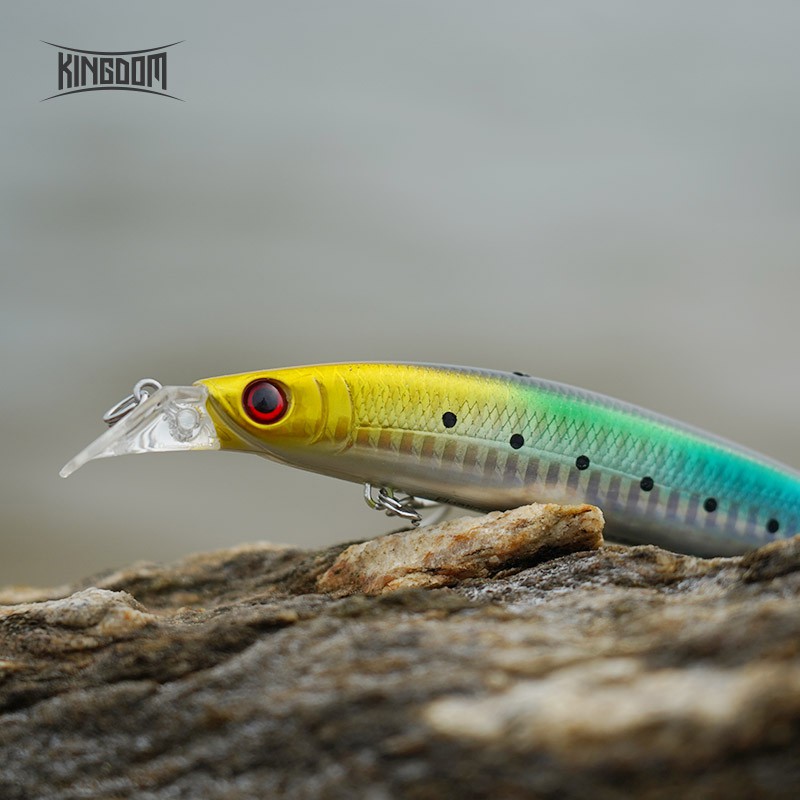 Mồi Câu Cá Kingdom Nhân Tạo Dạng Cứng Hình Cá Tuế Nổi Dùng Để Câu Cá Chẽm/ Cá Rô/ Cá Chép/ Cá Chó/ Cá Hồi 125mm 23g