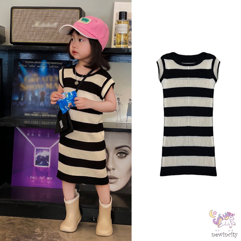 Đầm SáT NáCh Kẻ SọC Dễ Thương Cho Bé GáI