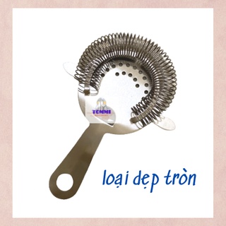 Dụng cụ chặn đá inox. Rây lược đá inox. Strainer inox pha chế - Dụng cụ pha chế