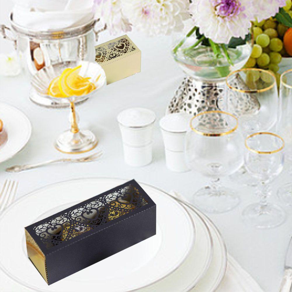 Set 10 Hộp Giấy Đựng Kẹo Hình Trái Tim