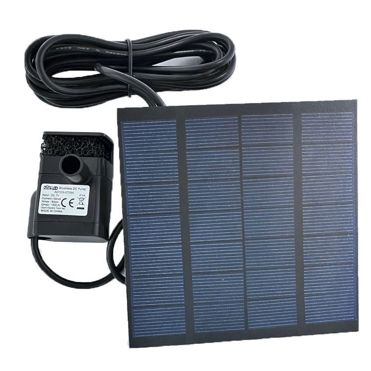 Máy Bơm Nước Thông Minh 7V 1.5W Đài Phun Nước Năng Lượng Mặt Trời Dùng Trong Vườn Cây Nổi Đài Phun Nước Bể Bơi Vườn BểCá