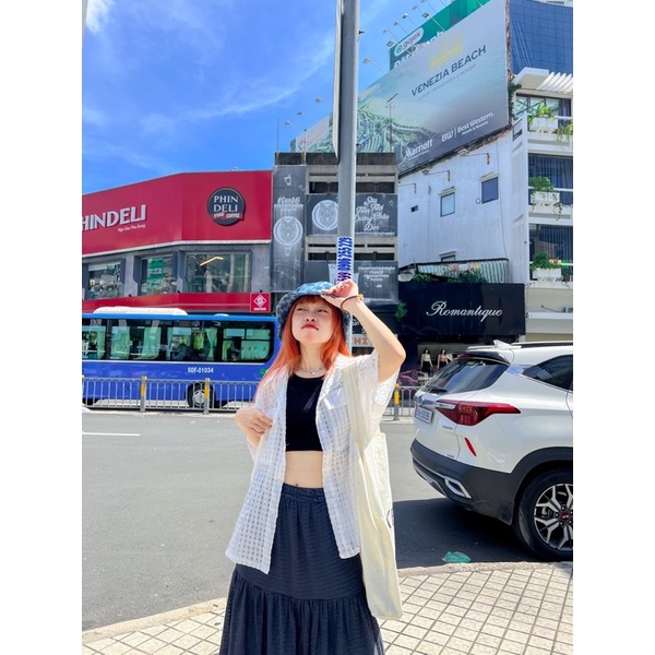 Sơ mi Mây màu pastel vải tổ ong - Remmus.vn