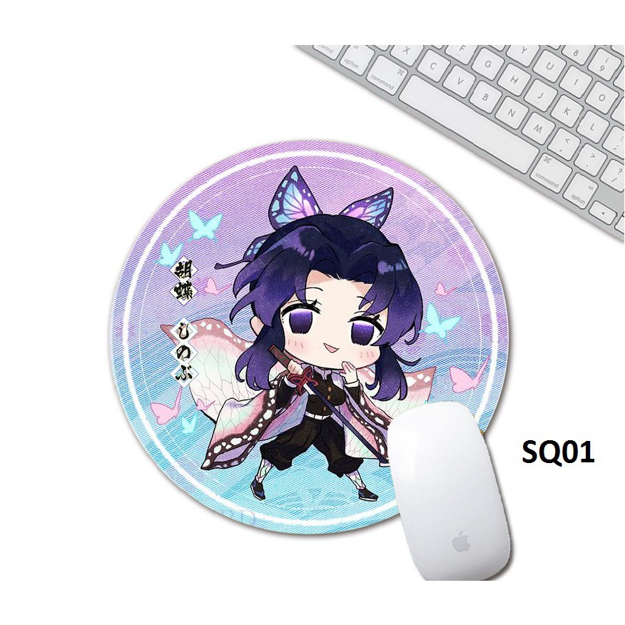 LÓT CHUỘT TRÒN - SÁT QUỶ - -kimetsu yaiba- hình tròn 20 x 20cm- chi bi