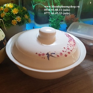 Thố sứ trắng đựng cơm - thố sứ trắng