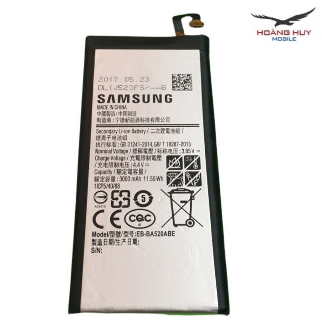 Pin Samsung Galaxy A520 / A5  / EB-BA520ABE Dung Lượng 3000mAh Hàng Zin Nhập Khẩu Bảo Hành 6 Tháng 1 Đổi 1