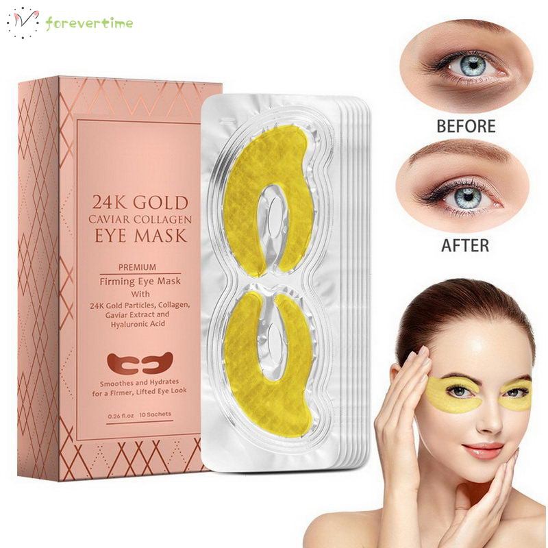 ☞ Chăm sóc mắt☜ Golden Eye Mask Moisturizing Firming Skin Eyes Bag Black Circles Create Charming Eyes