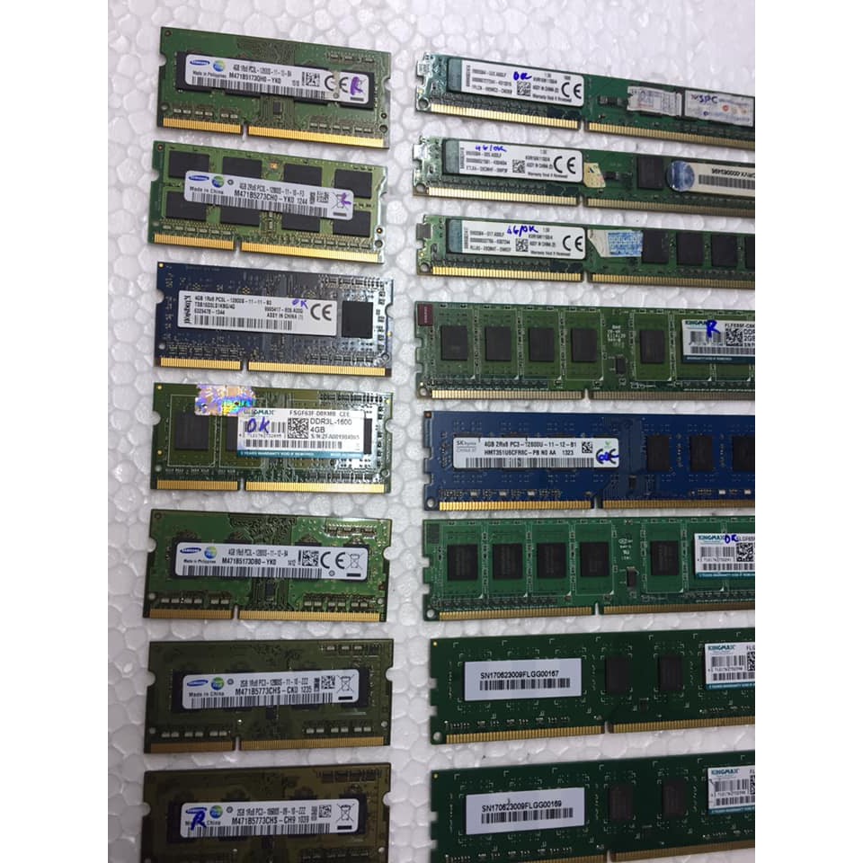 Ram LAPTOP/PC DDR4 DDR3 2G 4G Bus 1333/1600 hoặc Bus 2133/2400
