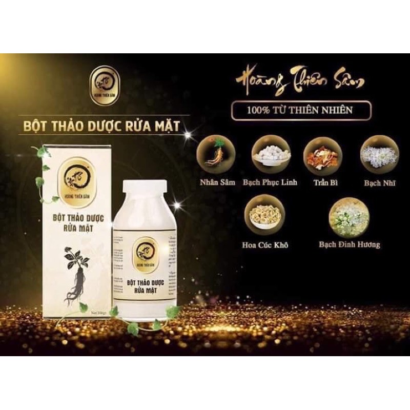 Bột rữa mặt Hoàng Thiên Sâm ⚡️Freeship ⚡️ cho da sạch hơn, kiềm nhờn tối ưu.