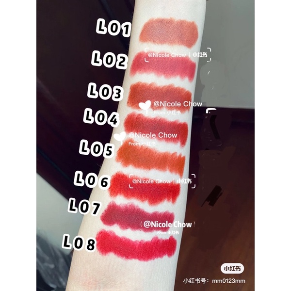 vỏ son khắc VIETNAM - quà tặng bộ 3 thỏi son môi vỏ da sang trọng perfect diary velvet slim rouge lipstick