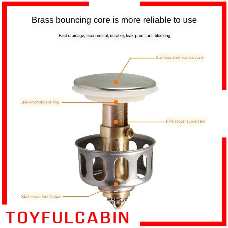 Nắp Lọc Chặn Bồn Rửa Chén / Bồn Tắm Thông Dụng