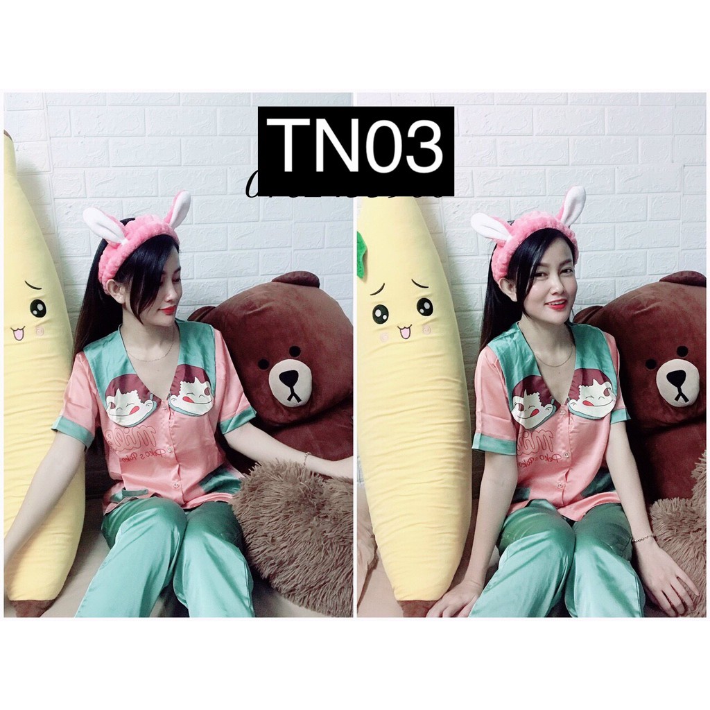 Set Bộ Ngủ Pizama Mặc Nhà- Bộ Pijama Nữ Chất Lụa Cao Cấp TN Hàng Thiết Kế Độc Lạ Siêu Đẹp-Kèm Hình Thật | BigBuy360 - bigbuy360.vn
