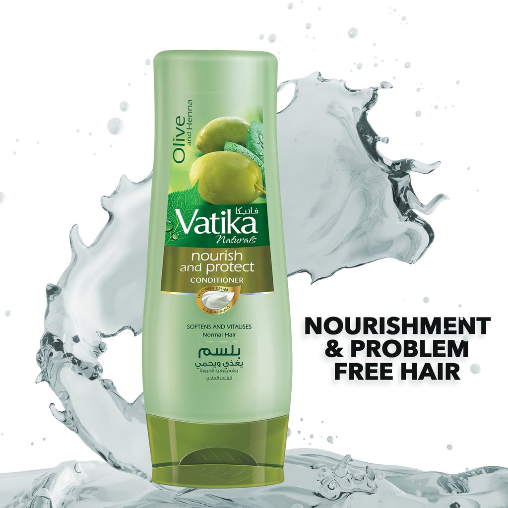 Dầu xả Vatika Naturals Nourish &amp; Protect Conditioner giúp nuôi dưỡng và bảo vệ tóc