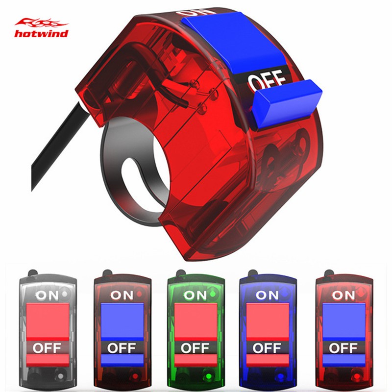 Công tắc bật/ tắt cho tay cầm xe máy có đèn LED