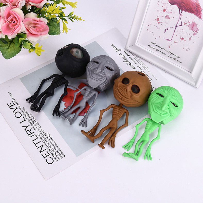 Đồ chơi bóp GUDETAMA SQUIShY hình Đầu Lâu